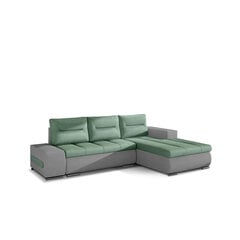 Kairinė kampinė sofa Eltap Ottavio, žalia/pilka kaina ir informacija | Minkšti kampai | pigu.lt