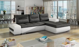 Dešininė kampinė sofa Eltap Ottavio, pilka/balta kaina ir informacija | Minkšti kampai | pigu.lt
