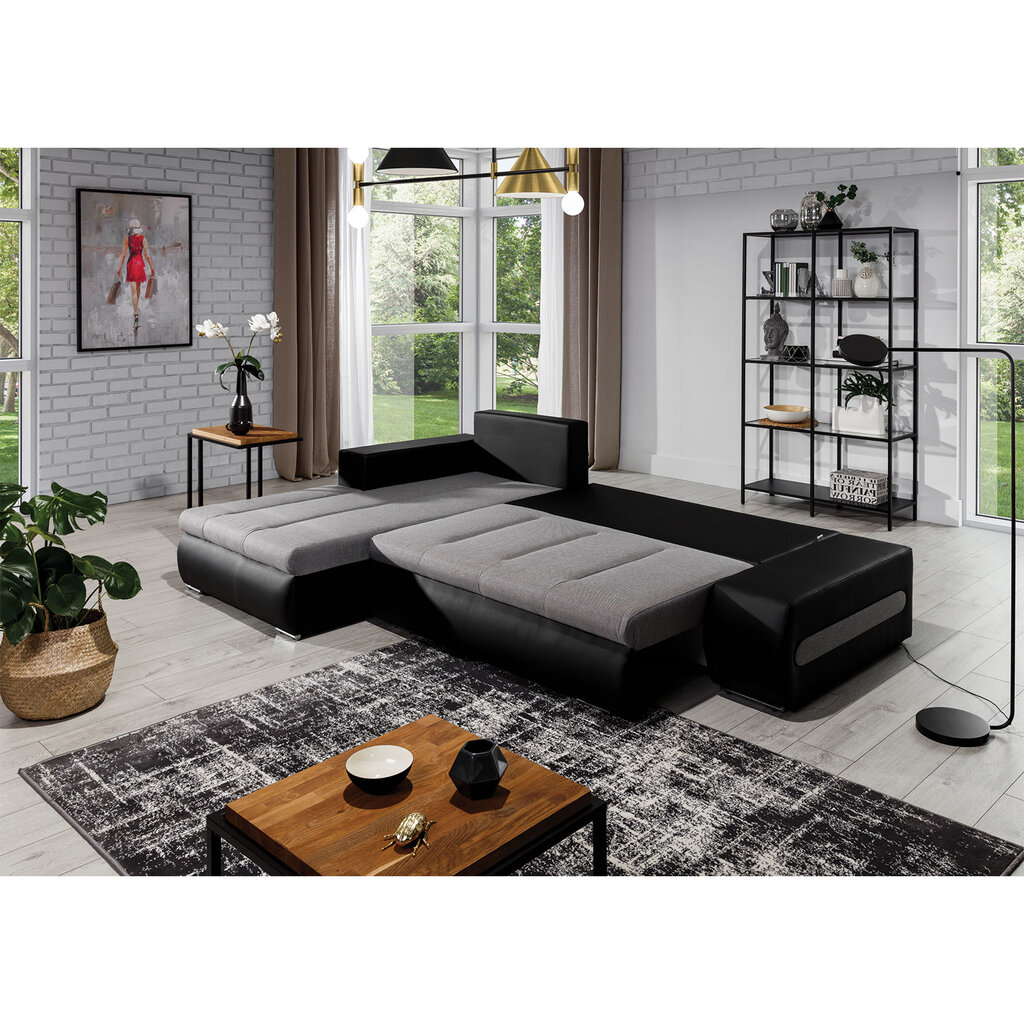 Kairinė kampinė sofa Eltap Ottavio, violetinė/pilka цена и информация | Minkšti kampai | pigu.lt