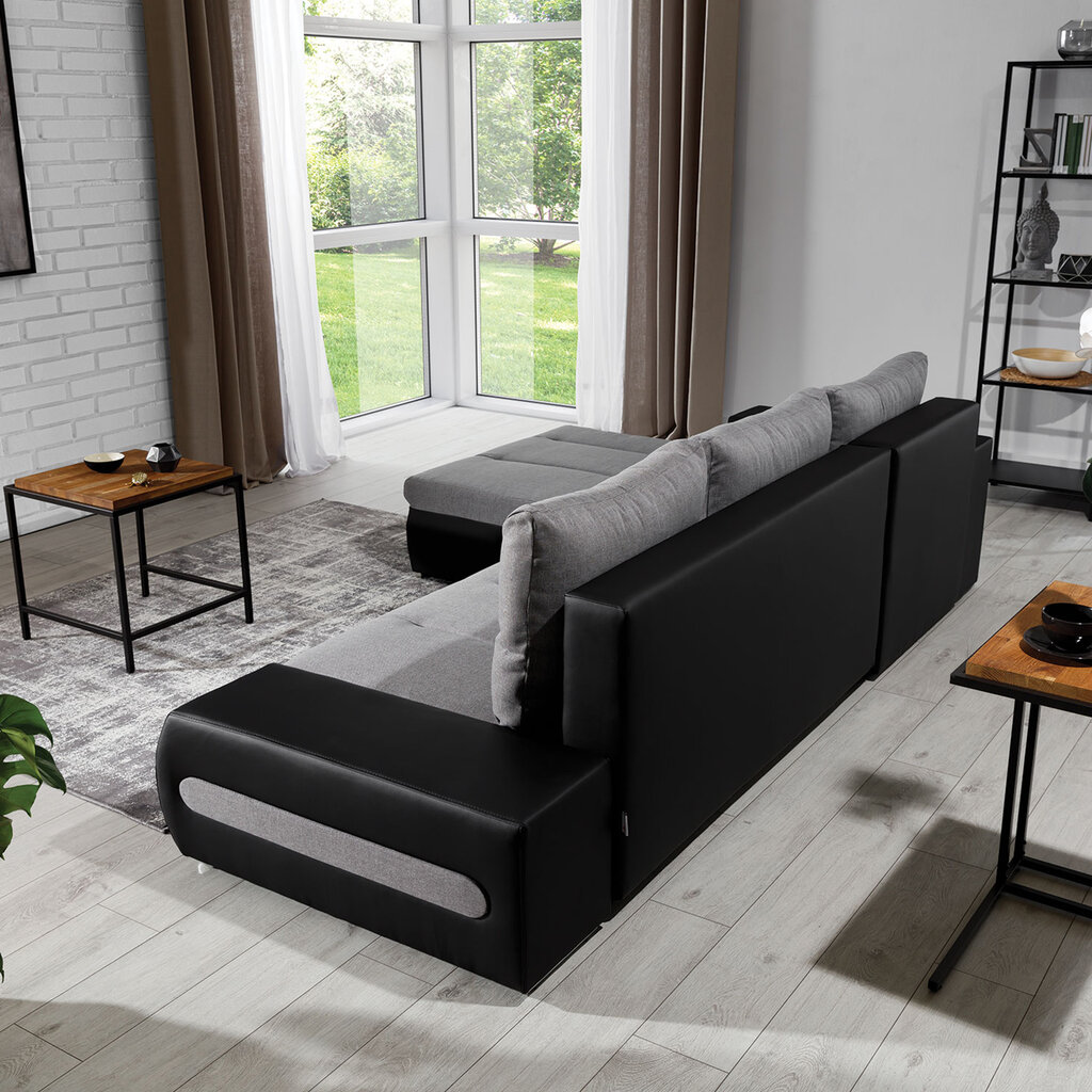 Kairinė kampinė sofa Eltap Ottavio, violetinė/pilka цена и информация | Minkšti kampai | pigu.lt