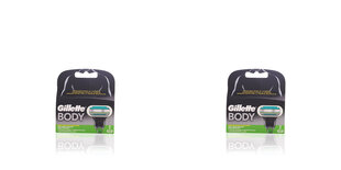 Сменные лезвия для бритья Body Gillette (2 uds) цена и информация | Косметика и средства для бритья | pigu.lt