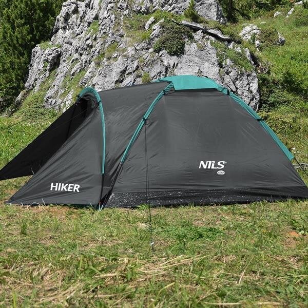 Palapinė Nils Camp NC6010 Hiker, juoda kaina ir informacija | Palapinės | pigu.lt