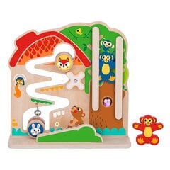 Medinė daugiafunkcinė lavinamoji lenta Tooky Toy Montessori Gyvūnai kaina ir informacija | Lavinamieji žaislai | pigu.lt