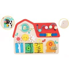 Medinė lavinimo lenta Tooky Toy Montessori Namas kaina ir informacija | Žaislai kūdikiams | pigu.lt