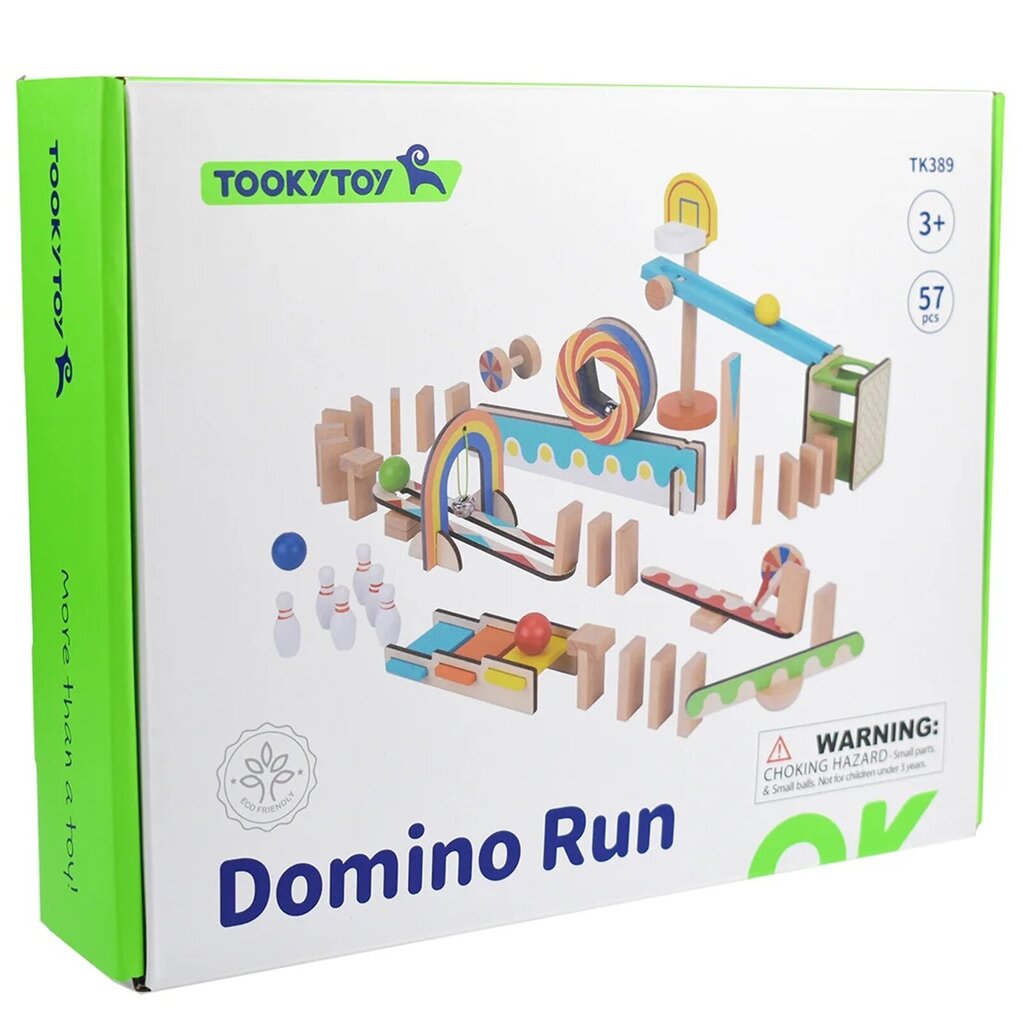 Kaladėlės Tooky Toy Domino konstruktorius kaina ir informacija | Lavinamieji žaislai | pigu.lt
