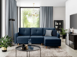 Мягкий уголок  Roxi, синий цвет цена и информация | Угловые диваны | pigu.lt