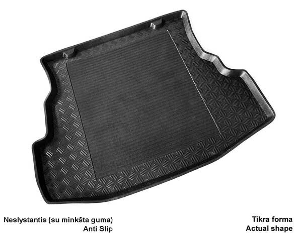Bagažinės kilimėlis Renault Thalia 2008-2013 (be nišos) /25047  Standartinis pagrindas цена и информация | Modeliniai bagažinių kilimėliai | pigu.lt