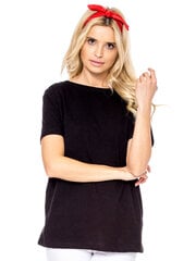 Marškinėliai moterims Factory Price 2016101265581, juodi цена и информация | Женские футболки | pigu.lt