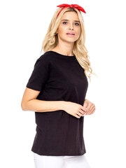 Marškinėliai moterims Factory Price 2016101265581, juodi цена и информация | Женские футболки | pigu.lt