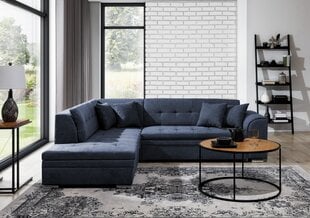 Kairinė kampinė sofa Pieretta, mėlyna kaina ir informacija | Minkšti kampai | pigu.lt
