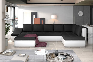 Мягкий угловой диван Giovanni, черный цена и информация | Угловые диваны | pigu.lt