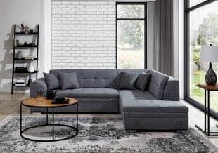 Dešininė kampinė sofa Pieretta, pilka kaina ir informacija | Minkšti kampai | pigu.lt
