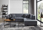 Dešininė kampinė sofa Pieretta, pilka