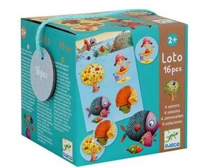 Игра DJECO Loto, Времена года, 08123 цена и информация | Настольные игры, головоломки | pigu.lt