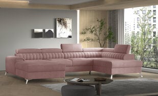 Мягкий уголок Lacante, розовый цена и информация | Угловые диваны | pigu.lt