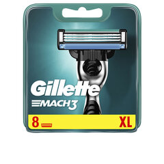 Skutimosi galvutės Gillette Mach, 8 vnt. kaina ir informacija | Skutimosi priemonės ir kosmetika | pigu.lt