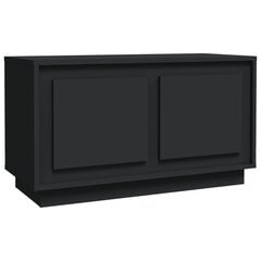 vidaXL Televizoriaus spintelė, juodos spalvos, 80x35x45cm, mediena цена и информация | Тумбы под телевизор | pigu.lt