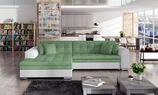 Мягкий уголок Eltap Sorento, белый/зеленый цвет цена и информация | Угловые диваны | pigu.lt