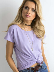 Marškinėliai moterims Basic Feel Good, violetiniai kaina ir informacija | Marškinėliai moterims | pigu.lt