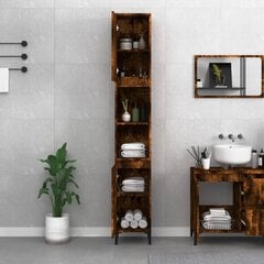 Vonios kambario spintelė vidaXL, 30 x 30 x 190 cm, ruda kaina ir informacija | Vonios komplektai | pigu.lt