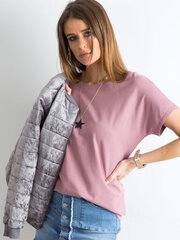 Женская футболка Basic Feel Good, розовая цена и информация | Женские футболки | pigu.lt