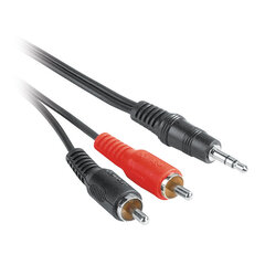 HAMA Audio 2 RCA, 3.5 mm, 5 m kaina ir informacija | Kabeliai ir laidai | pigu.lt