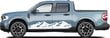 Vinilinis automobilio lipdukas White Mountains Car Decor, 2 vnt. kaina ir informacija | Auto plėvelės langams pagal spec. užsakymą | pigu.lt