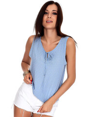 Женский ярко-синий топ цена и информация | Женские блузки, рубашки | pigu.lt
