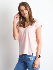 Marškinėliai moterims Basic Feel Goos, rožiniai цена и информация | Футболка женская | pigu.lt