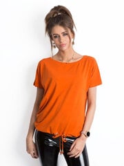 Marškinėliai moterims Basic Feel Good, oranžiniai цена и информация | Футболка женская | pigu.lt