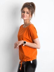 Marškinėliai moterims Basic Feel Good, oranžiniai цена и информация | Женские футболки | pigu.lt