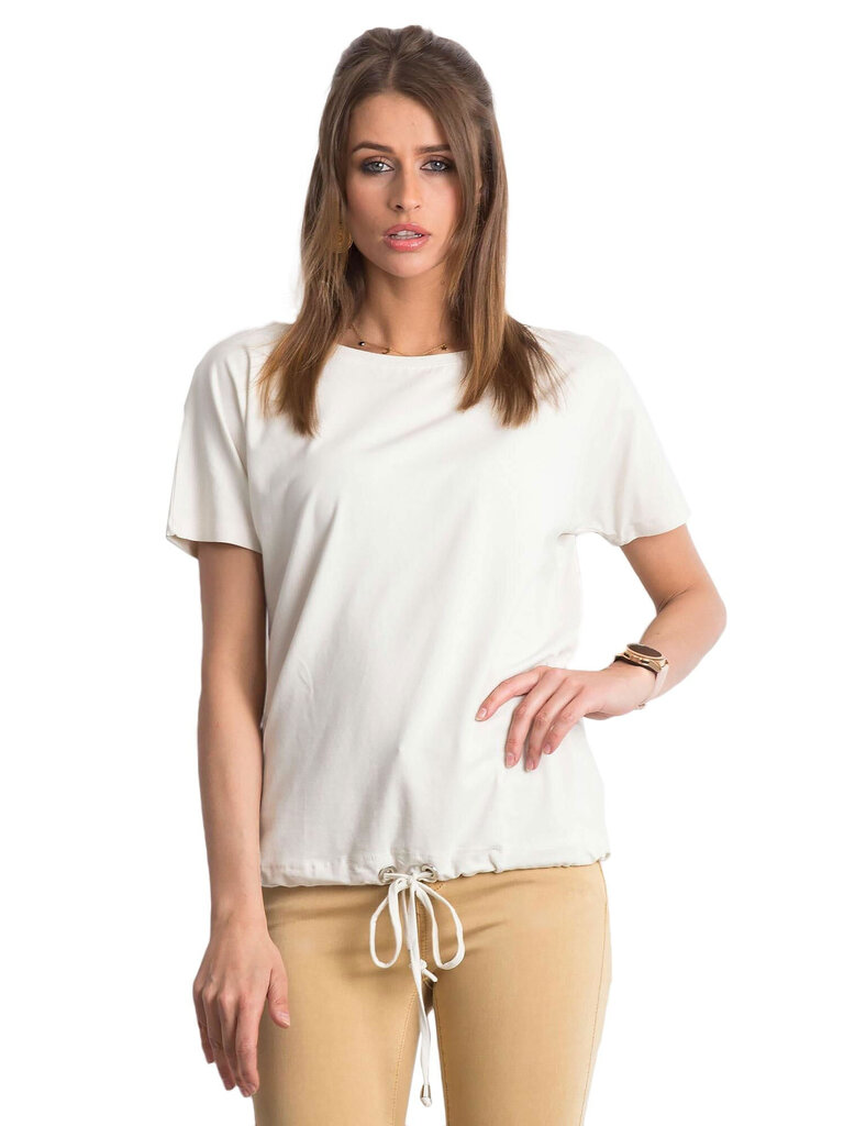 Marškinėliai moterims Basic Feel Good 2016102135876, balti kaina ir informacija | Marškinėliai moterims | pigu.lt