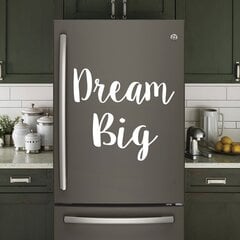 Виниловая наклейка на стену или холодильник надпись Dream Big Стикер в виде текста - 53 х 58 см цена и информация | Интерьерные наклейки | pigu.lt