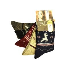 Vinonės kojinės moterims N-T, įvairių spalvų, 5 poros kaina ir informacija | Moteriškos kojinės | pigu.lt