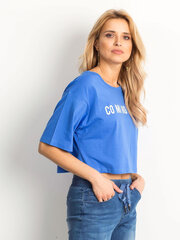 Marškinėliai moterims Yups 2016101388846, mėlyni kaina ir informacija | Marškinėliai moterims | pigu.lt