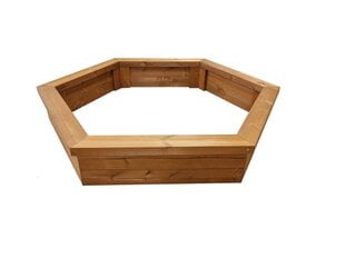 Smėlio dėžė Termo mediena 154x154 cm цена и информация | MSL wooden furniture Мебель и домашний интерьер | pigu.lt