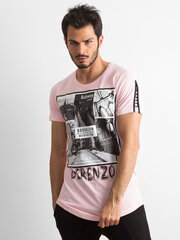Marškinėliai vyrams Factory Price, rožiniai kaina ir informacija | Vyriški marškinėliai | pigu.lt