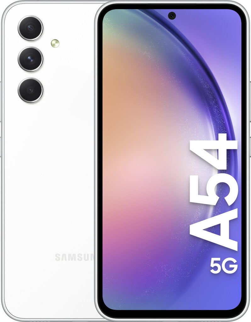 Samsung Galaxy A54 5G 8/256GB SM-A546BZW White цена и информация | Mobilieji telefonai | pigu.lt