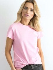 Marškinėliai moterims Basic Feel Good 2016101830741, rožiniai цена и информация | Футболка женская | pigu.lt