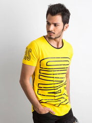 Marškinėliai vyrams Factory Price 2016101918043, geltoni цена и информация | Мужские футболки | pigu.lt