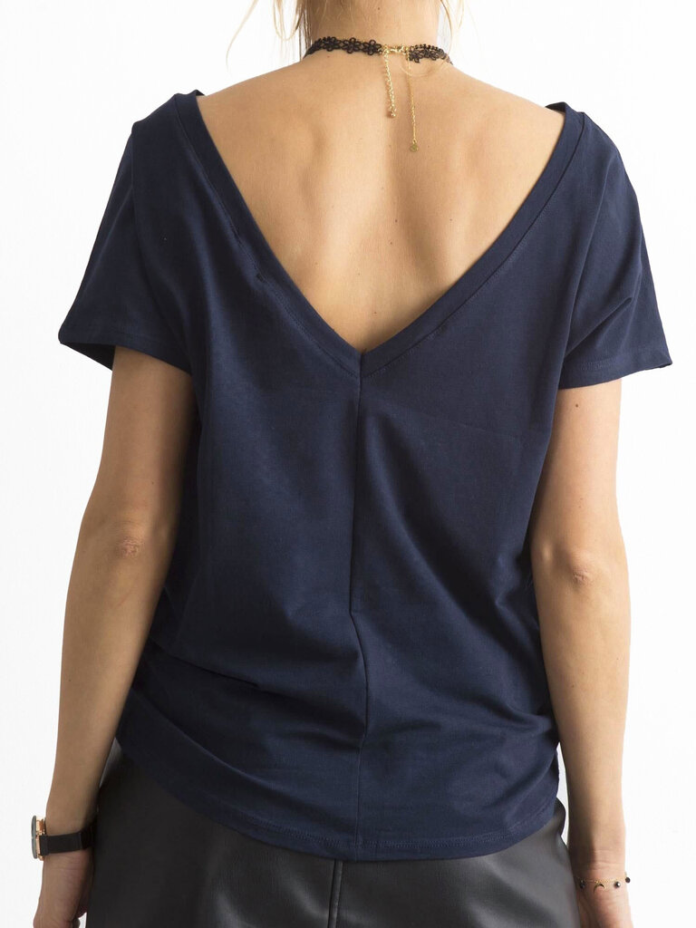 Marškinėliai moterims Basic Feel Good, mėlyni цена и информация | Marškinėliai moterims | pigu.lt