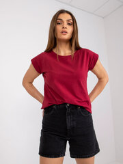 Marškinėliai moteris Basic Feel Good 2016102135111, raudoni kaina ir informacija | Marškinėliai moterims | pigu.lt