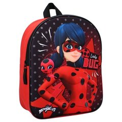 Vaikiška kuprinė 3D Ladybug, juoda цена и информация | Рюкзаки и сумки | pigu.lt