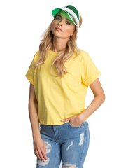 Marškinėliai moterims Basic Feel Good 2016102181958, geltoni kaina ir informacija | Marškinėliai moterims | pigu.lt