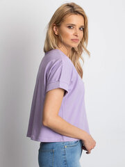 Marškinėliai moterims Basic Feel Good 2016102182122, violetiniai kaina ir informacija | Marškinėliai moterims | pigu.lt