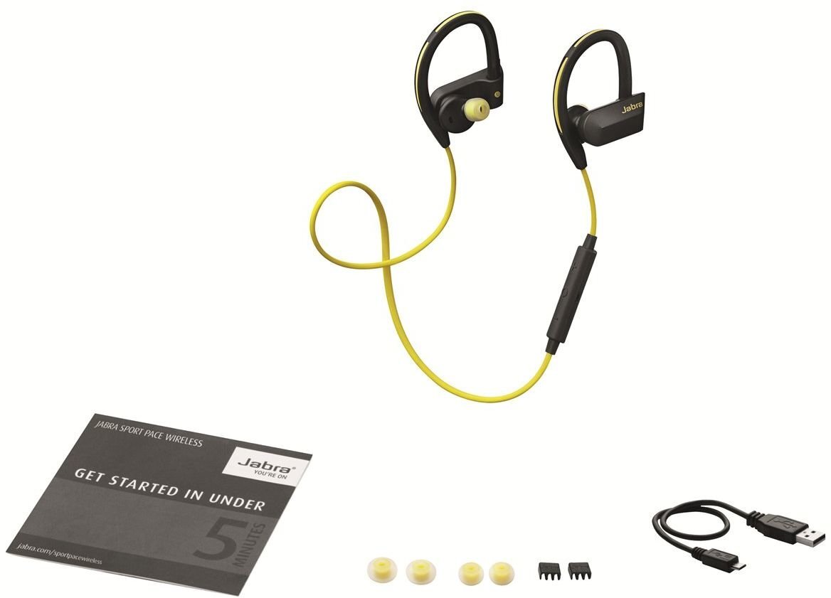 Jabra Pace Yellow, Bluetooth kaina ir informacija | Ausinės | pigu.lt