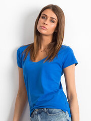 Marškinėliai moterims Basic Feel Good, mėlyni kaina ir informacija | Marškinėliai moterims | pigu.lt