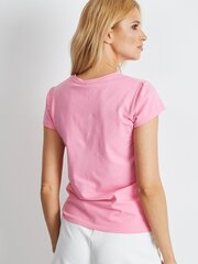 Marškinėliai moterims Basic Feel Good 2016102267928, rožiniai kaina ir informacija | Marškinėliai moterims | pigu.lt