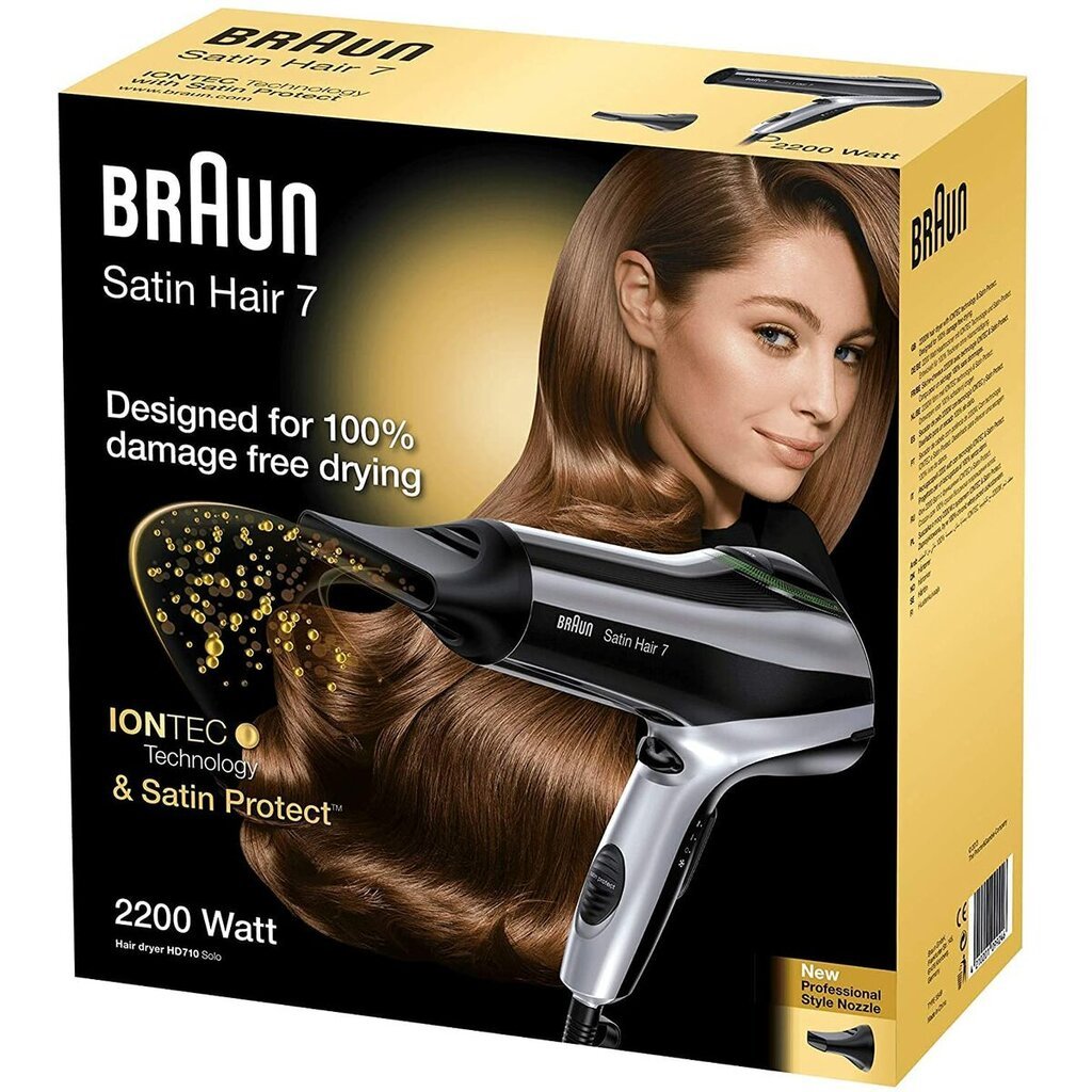 Braun Satin Hair 7 HD710 kaina ir informacija | Plaukų džiovintuvai | pigu.lt