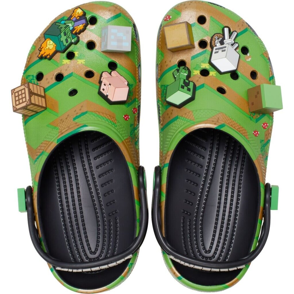 Guminės klumpės vyrams Crocs™ Minecraft Elevated Clog 233327 kaina ir informacija | Vyriškos šlepetės, basutės | pigu.lt